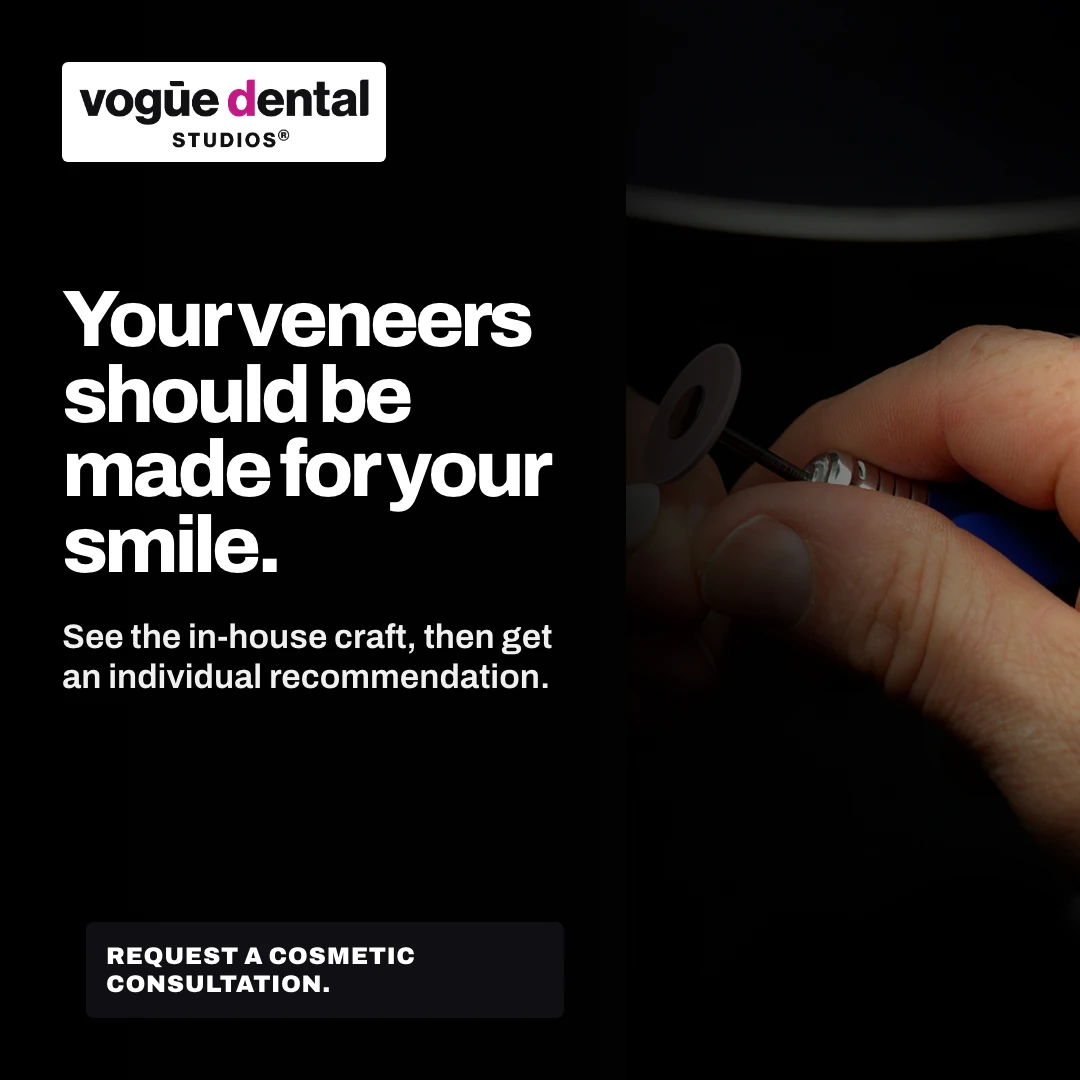 In-house veneer craft ad creative